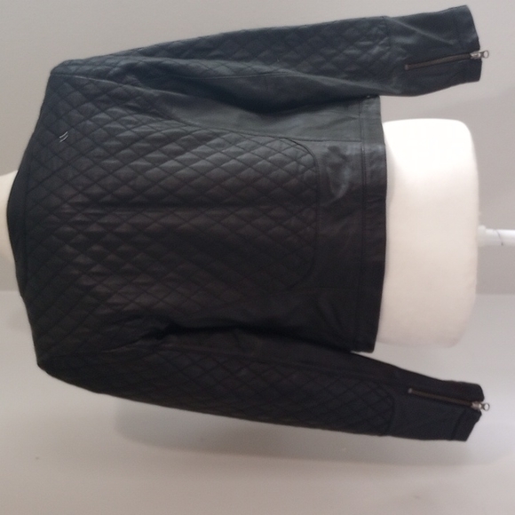 Halogen black leather jacket size small - Picture 3 of 7